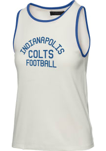 Junk Food Clothing Indianapolis Colts Womens White Binding Tank Top