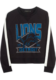 Junk Food Clothing Detroit Lions Womens Black Overtime Crew Sweatshirt