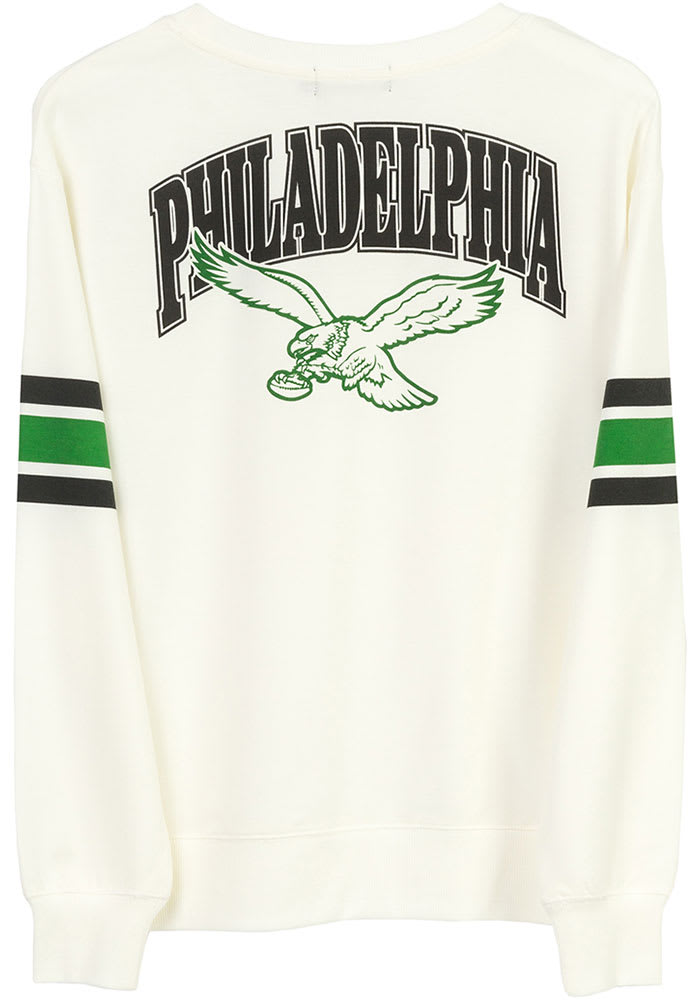 Mitchell and Ness Philadelphia Eagles Mens Kelly Green Retro Bird Long  Sleeve Crew Sweatshirt in 2023