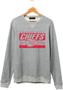 Junk Food Clothing Kansas City Chiefs Mens Grey Marled  Long Sleeve Fashion Sweatshirt