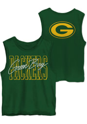 Junk Food Clothing Green Bay Packers Womens Green Timeout Tank Top