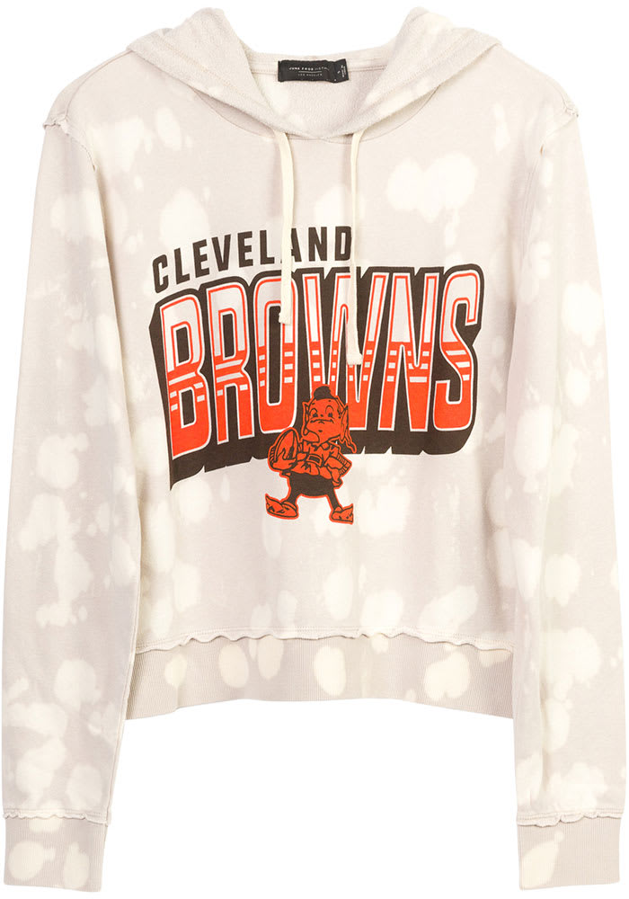 Junk Food Clothing Cleveland Browns Womens Touchdown Hoodie - White