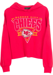 Junk Food Clothing Kansas City Chiefs Womens Red Endzone Hooded Sweatshirt