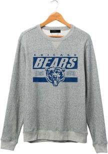Junk Food Clothing Chicago Bears Mens Grey Marled Long Sleeve Fashion Sweatshirt