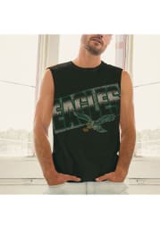 Junk Food Clothing Philadelphia Eagles Mens Black Muscle Short Sleeve Tank Top