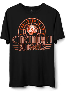 Junk Food Clothing Cincinnati Bengals Black NEON GLOW Short Sleeve T Shirt