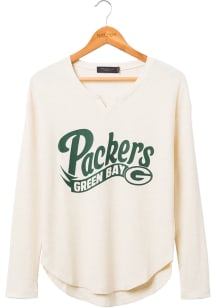 Junk Food Clothing Green Bay Packers Womens Oatmeal Thermal LS Tee
