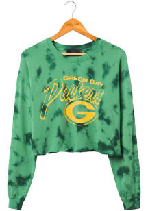Junk Food Clothing Green Bay Packers Womens Green Cloud Crew Sweatshirt