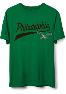 Junk Food Clothing Philadelphia Eagles Kelly Green VINTAGE EAGLES Short Sleeve T Shirt