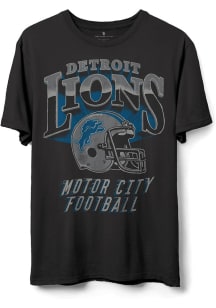 Junk Food Clothing Detroit Lions Black HALL OF FAME Short Sleeve T Shirt