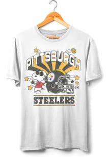 Junk Food Clothing Pittsburgh Steelers White Joe Cool Born To Play Short Sleeve T Shirt