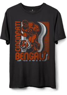 Junk Food Clothing Cincinnati Bengals Black Runner Short Sleeve T Shirt