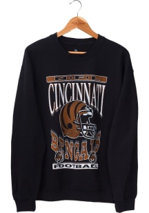 Junk Food Clothing Cincinnati Bengals Mens Black Flea Market Long Sleeve Crew Sweatshirt