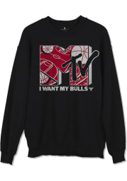 Junk Food Clothing Chicago Bulls Mens Black MTV I WANT MY Long Sleeve Fashion Sweatshirt