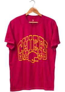 Junk Food Clothing Kansas City Chiefs Red Flea Market Tie-Dye Short Sleeve Fashion T Shirt