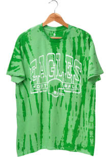 Junk Food Clothing Philadelphia Eagles Kelly Green Flea Market Tie-Dye Short Sleeve Fashion T Sh..