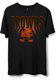 Junk Food Clothing Cleveland Browns Black SPOTLIGHT Short Sleeve T Shirt