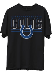 Junk Food Clothing Indianapolis Colts Black SLOGAN Short Sleeve T Shirt