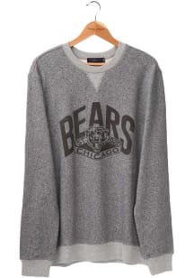 Junk Food Clothing Chicago Bears Mens Grey Formation Fleece Long Sleeve Crew Sweatshirt