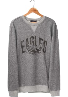 Junk Food Clothing Philadelphia Eagles Mens Grey Formation Fleece Long Sleeve Crew Sweatshirt