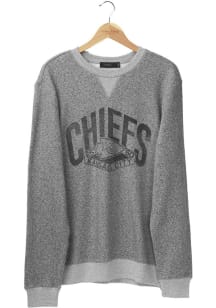 Junk Food Clothing Kansas City Chiefs Mens Grey Formation Fleece Long Sleeve Crew Sweatshirt