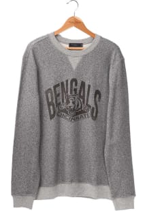 Junk Food Clothing Cincinnati Bengals Mens Grey Formation Fleece Long Sleeve Crew Sweatshirt