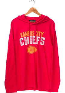 Junk Food Clothing Kansas City Chiefs Mens Red Lightweight Long Sleeve Hoodie