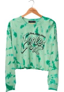 Junk Food Clothing Philadelphia Eagles Womens Kelly Green Cloud Crew Sweatshirt