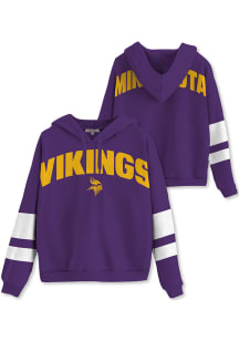 Junk Food Clothing Minnesota Vikings Womens Purple Sideline Hooded Sweatshirt