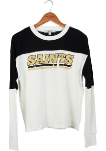 Junk Food Clothing New Orleans Saints Womens White Comeback LS Tee
