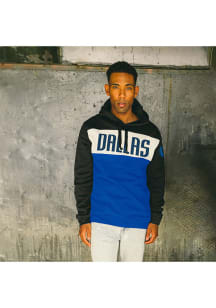 Junk Food Clothing Dallas Mavericks Mens Black Wordmark Colorblock Fashion Hood