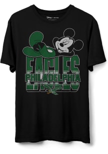 Junk Food Clothing Philadelphia Eagles Black Mickey Kick Back Short Sleeve T Shirt