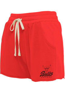Junk Food Clothing Chicago Bulls Womens Red Mix Shorts