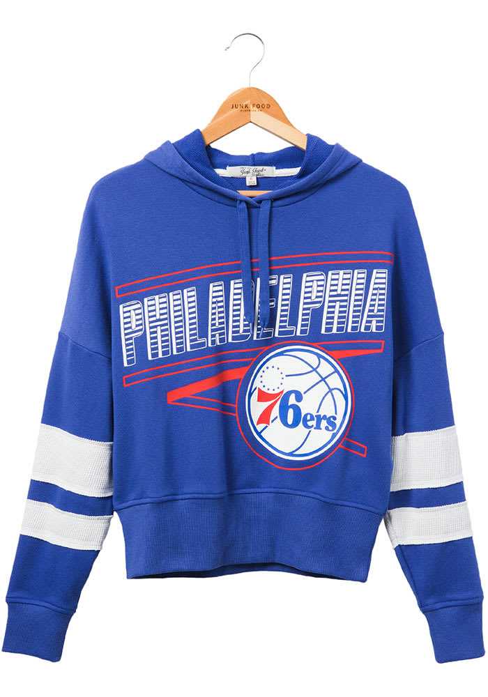 Junk Food Clothing Philadelphia 76ers Womens Sideline Hooded Sweatshirt