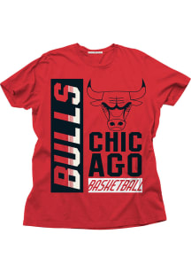 Junk Food Clothing Chicago Bulls Red Retro Classic Short Sleeve Fashion T Shirt