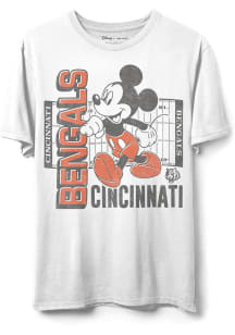 Junk Food Clothing Cincinnati Bengals White Mickey Field Short Sleeve T Shirt