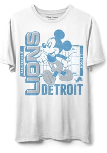 Junk Food Clothing Detroit Lions White Mickey Field Short Sleeve T Shirt