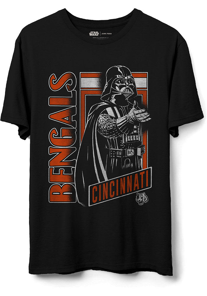 Junk Food Clothing Cincinnati Bengals Black Vader Short Sleeve T Shirt