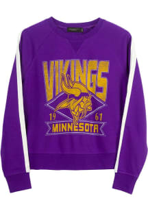 Junk Food Clothing Minnesota Vikings Womens Purple Overtime Crew Sweatshirt