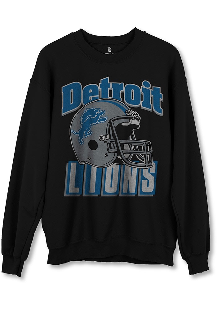 Junk Food Clothing Detroit Lions Throwback Helmet Flea Market Crew ...