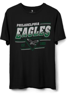 Junk Food Clothing Philadelphia Eagles Black Rush Flea Market Short Sleeve T Shirt