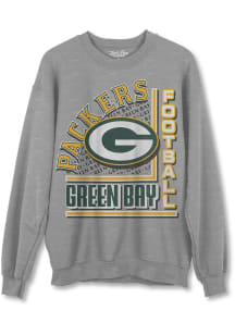 Junk Food Clothing Green Bay Packers Mens Grey Backfield Long Sleeve Crew Sweatshirt