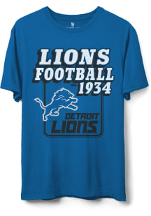 Junk Food Clothing Detroit Lions Blue Hall Of Fame Flea Market Short Sleeve T Shirt