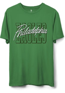 Junk Food Clothing Philadelphia Eagles Kelly Green Time Out Flea Market Short Sleeve T Shirt