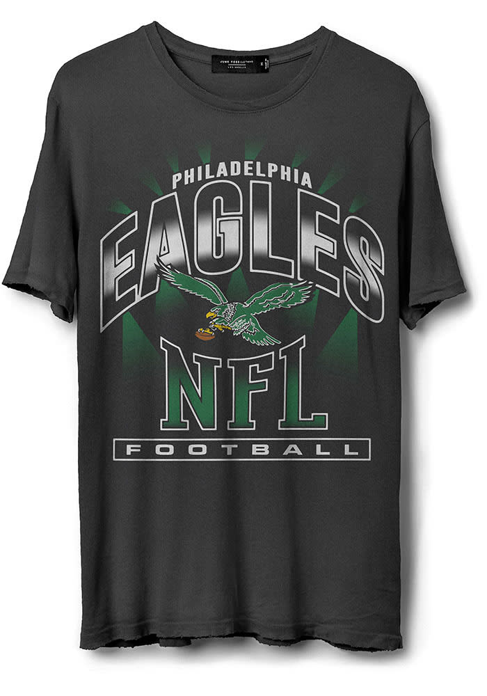 Junk Food Clothing Philadelphia Eagles CHARCOAL Chrome Vintage