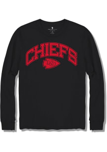 Junk Food Clothing Kansas City Chiefs Black Name Block Long Sleeve T Shirt