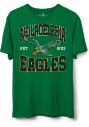 Junk Food Clothing Philadelphia Eagles Kelly Green NAME AND LOGO Short Sleeve T Shirt