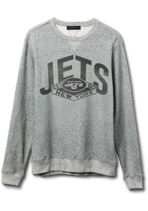 Junk Food Clothing New York Jets Mens Grey Formation Long Sleeve Crew Sweatshirt