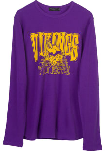 Junk Food Clothing Minnesota Vikings Purple Classic Thermal Long Sleeve T Shirt