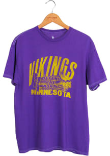 Junk Food Clothing Minnesota Vikings Purple Hall of Fame Short Sleeve T Shirt